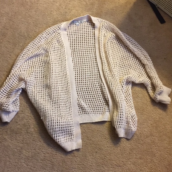 Slouchy Cream Pink Cardigan - Picture 1 of 4